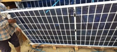Accidental Damaged Stock of Solar Panels